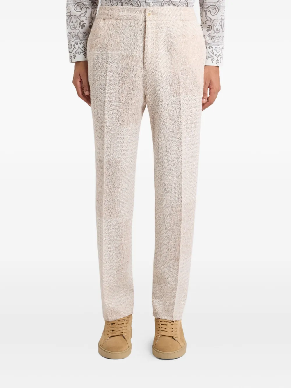 ETRO Broek met textuur Beige