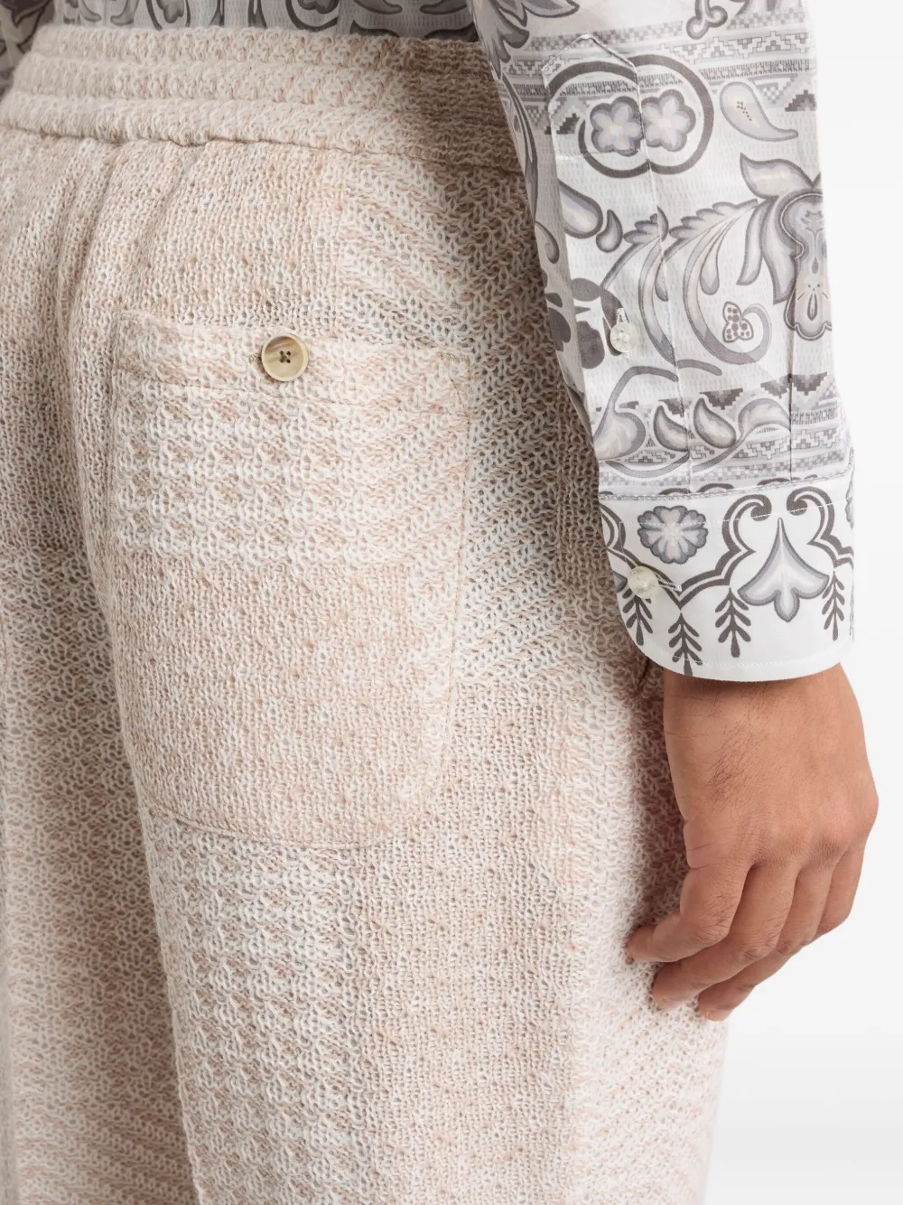 ETRO Broek met textuur Beige