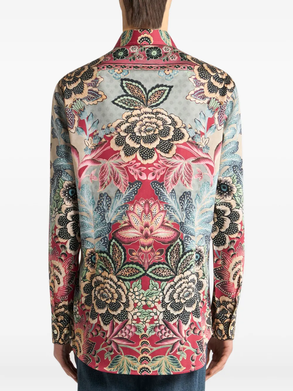 ETRO Overhemd met bloemenprint Beige