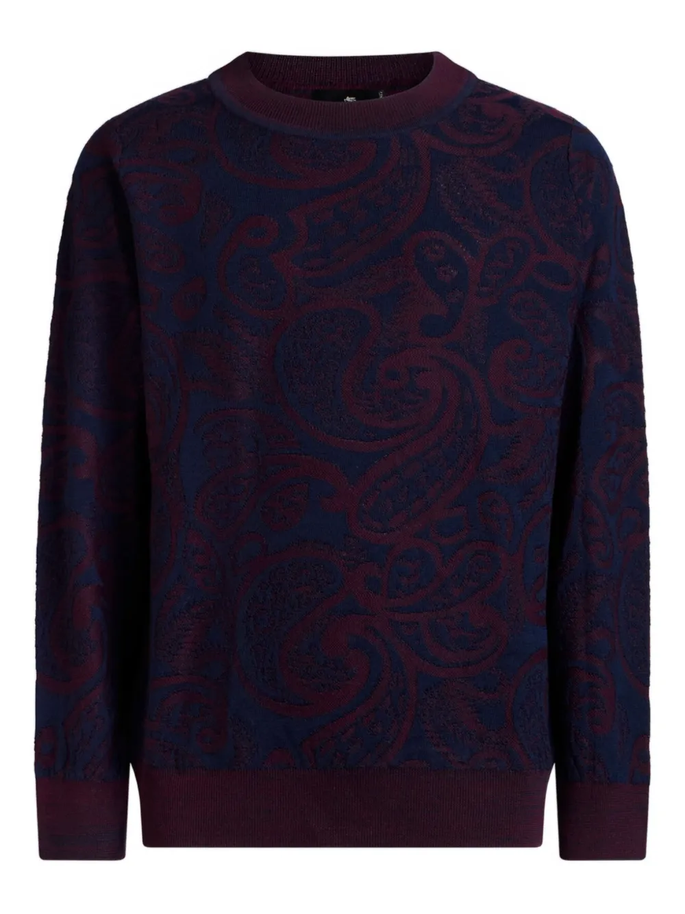 ETRO Trui met paisley jacquard Blauw