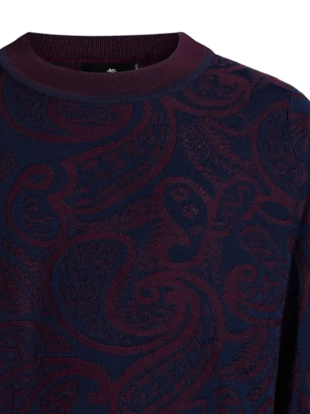 ETRO Trui met paisley jacquard - Blauw