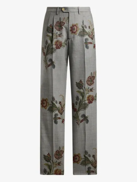 ETRO フローラル プリーツパンツ