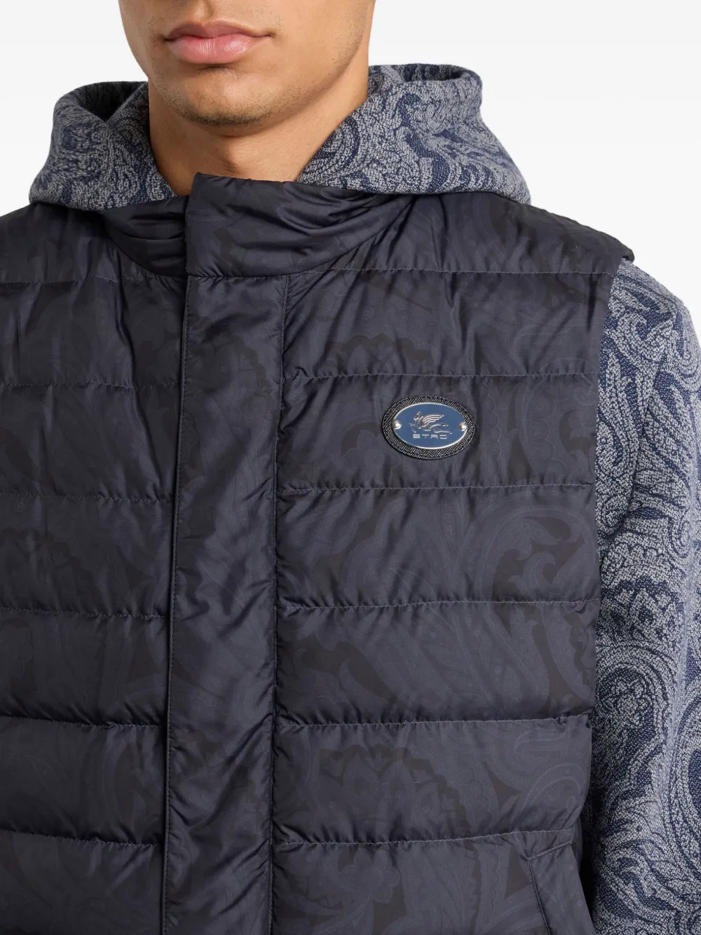 ETRO Bodywarmer met paisley-print Blauw