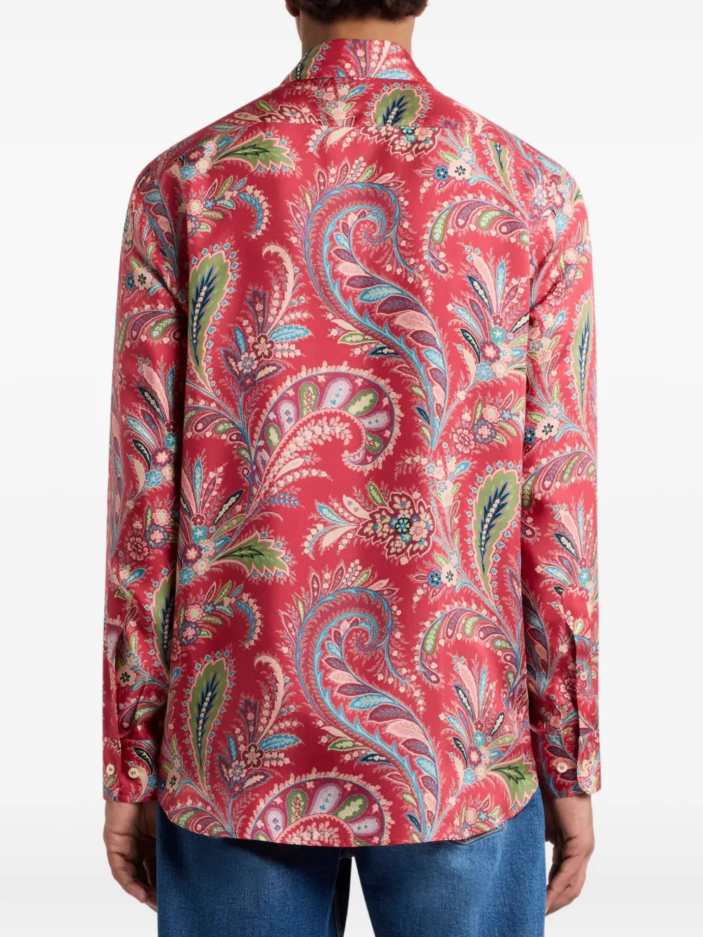 ETRO Overhemd met paisley-print Rood