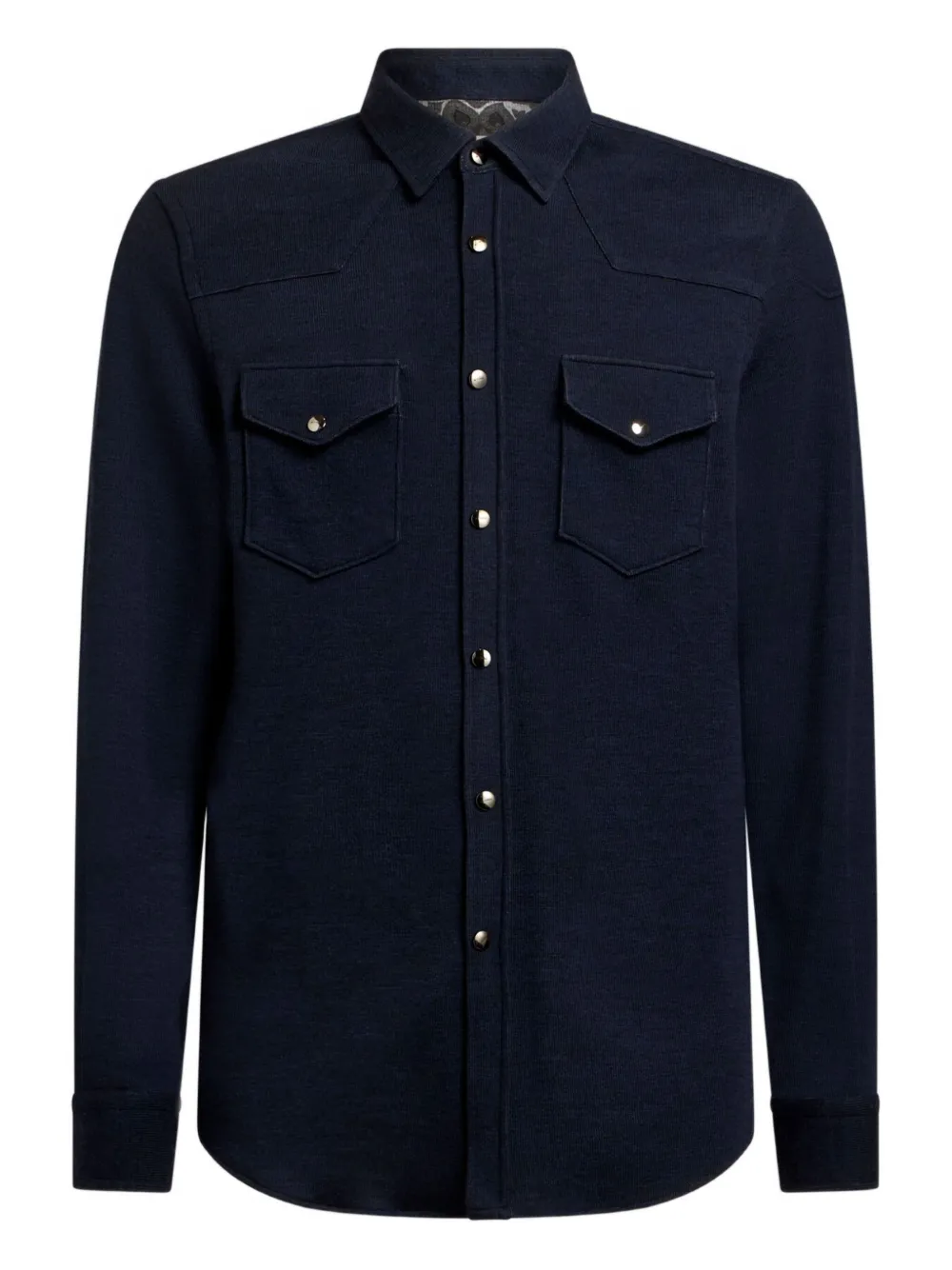 ETRO button-placket flap-pocket shirt | Blue | Image 1
