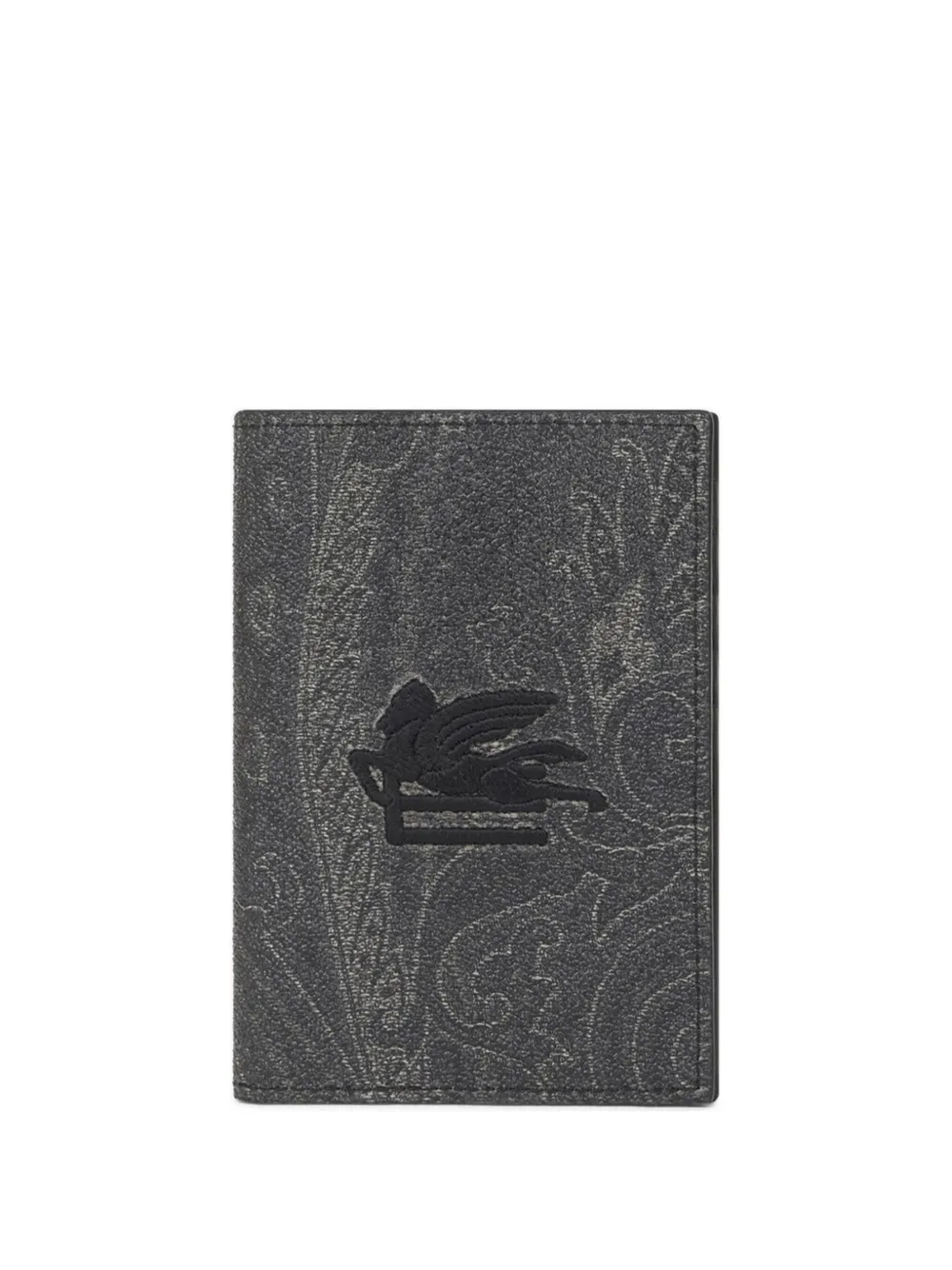 ETRO paisley embroidered passport case | Grey | Image 1