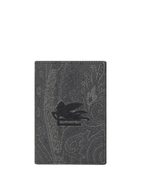 ETRO paisley embroidered passport case