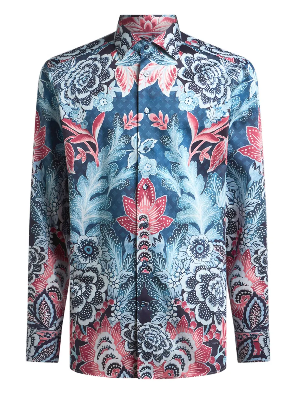 ETRO Overhemd met bloemenprint Blauw
