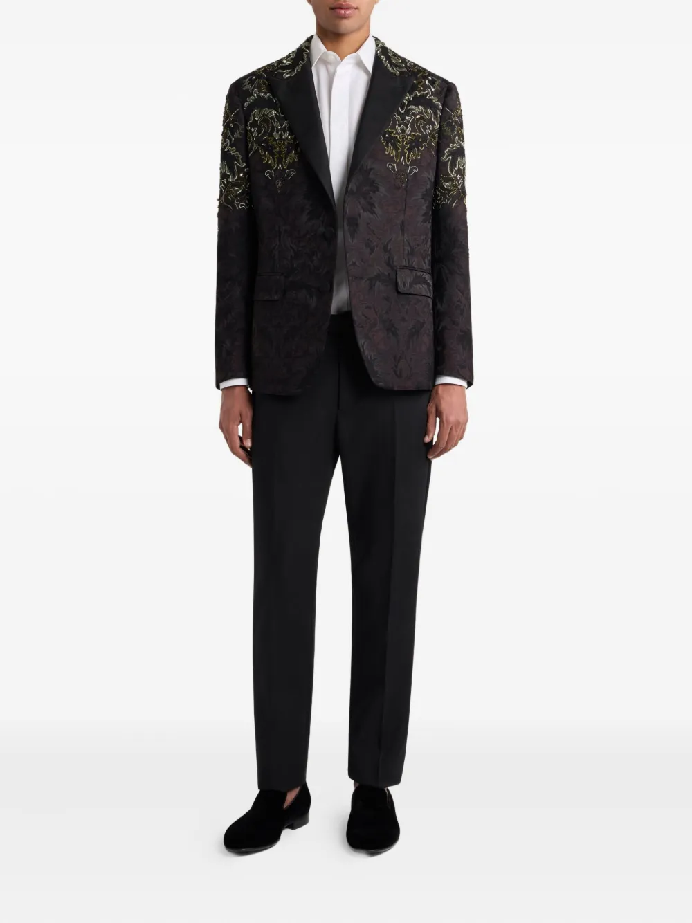 ETRO Overhemd met paisley-jacquard en lange mouwen Wit
