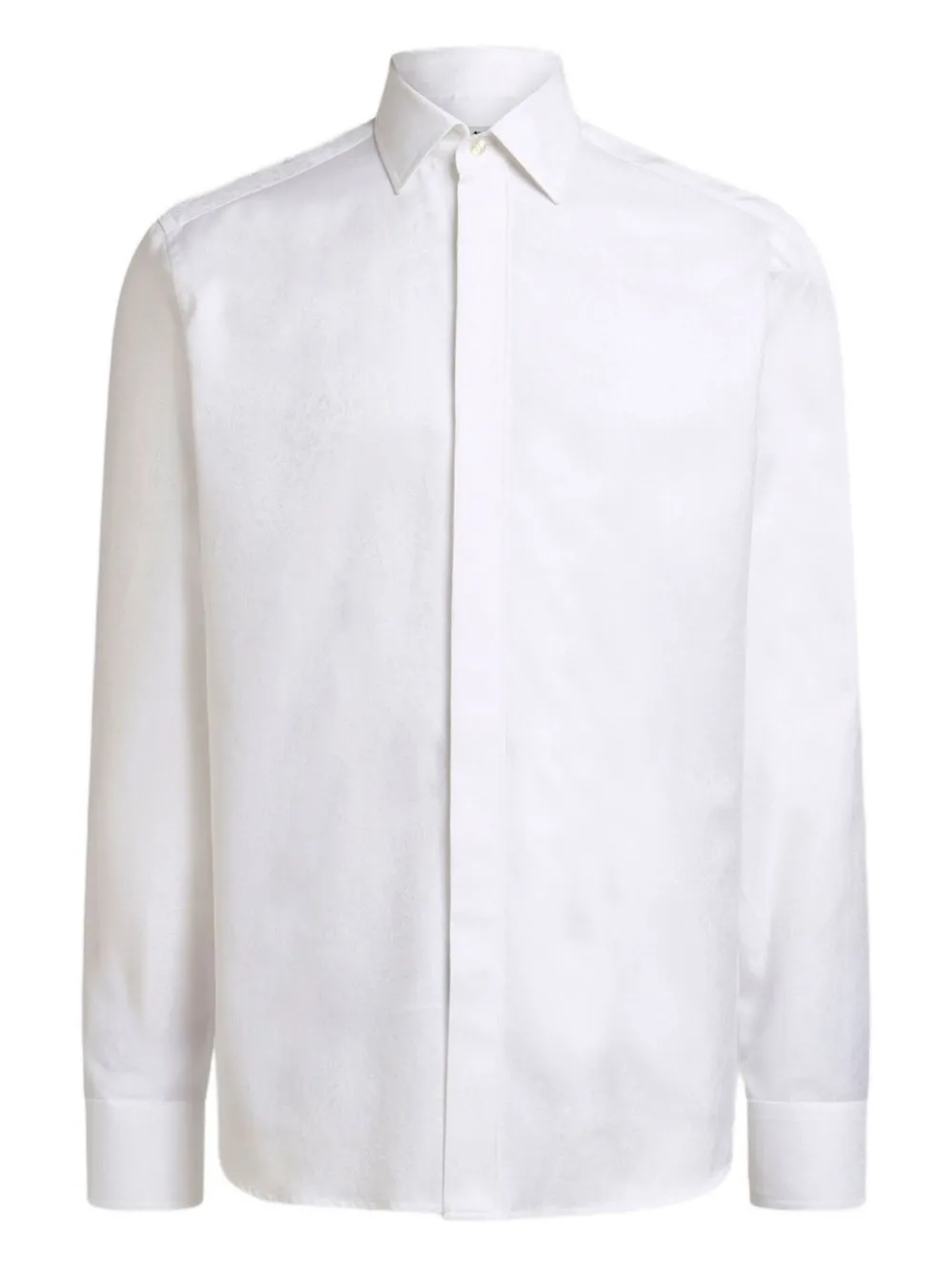 ETRO Overhemd met paisley-jacquard en lange mouwen Wit