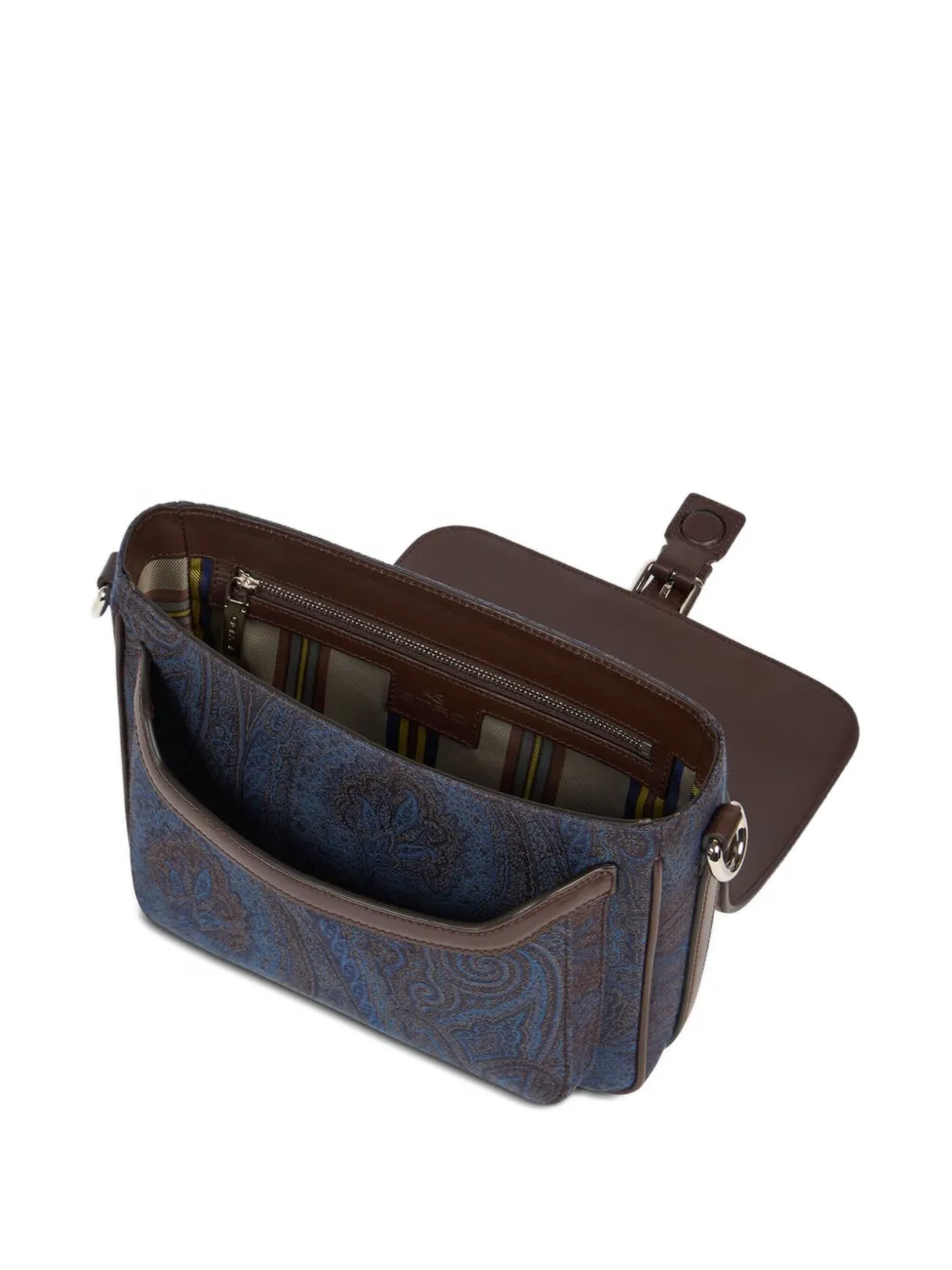 ETRO Schoudertas met paisley-jacquard Blauw