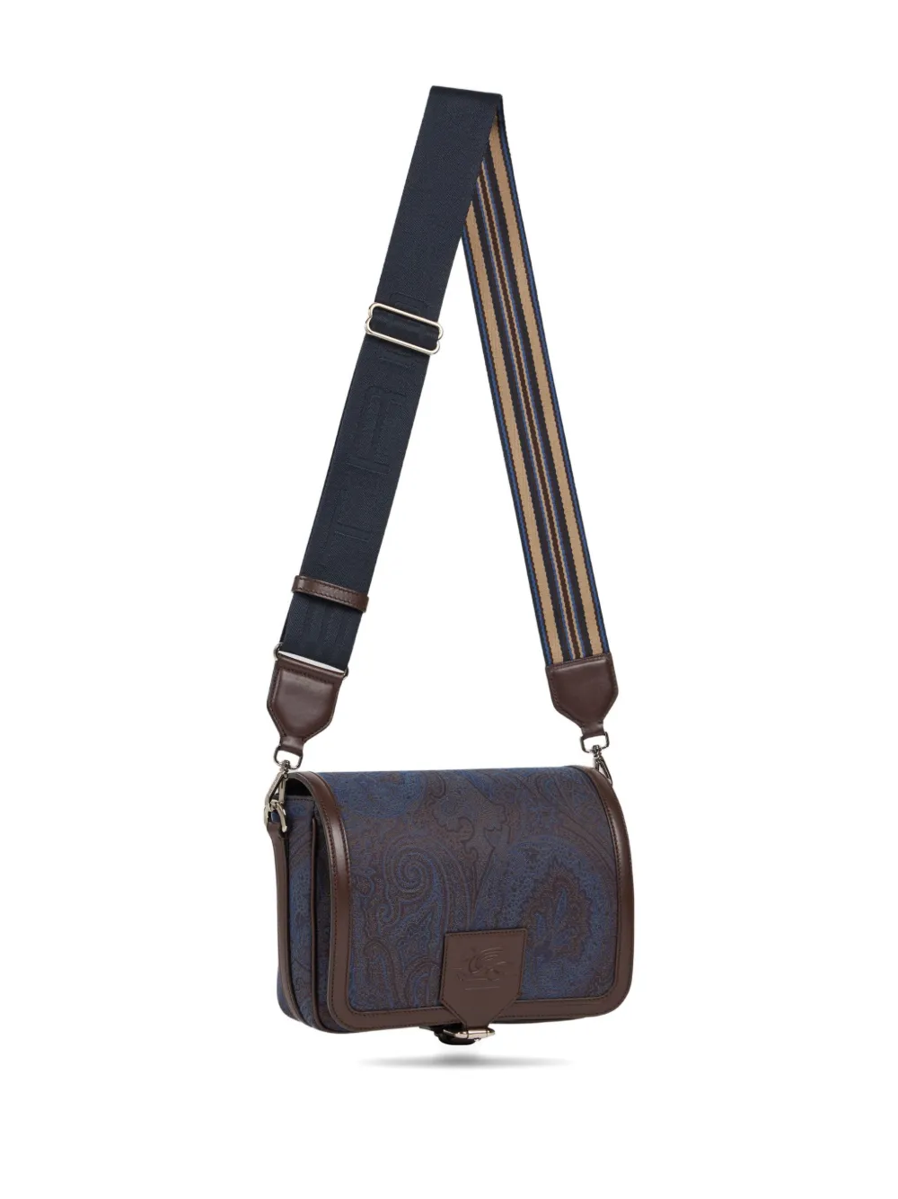 ETRO Schoudertas met paisley-jacquard Blauw