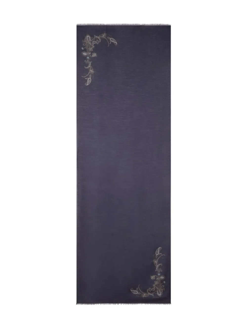 Etro Paisley Scarf In Blue