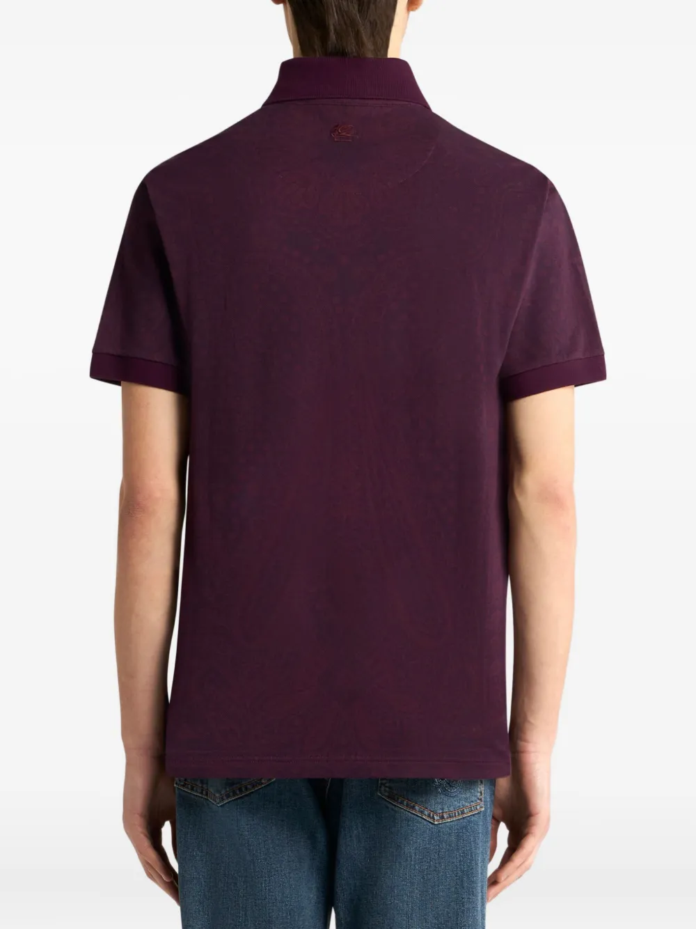 ETRO Poloshirt met paisley-print Rood