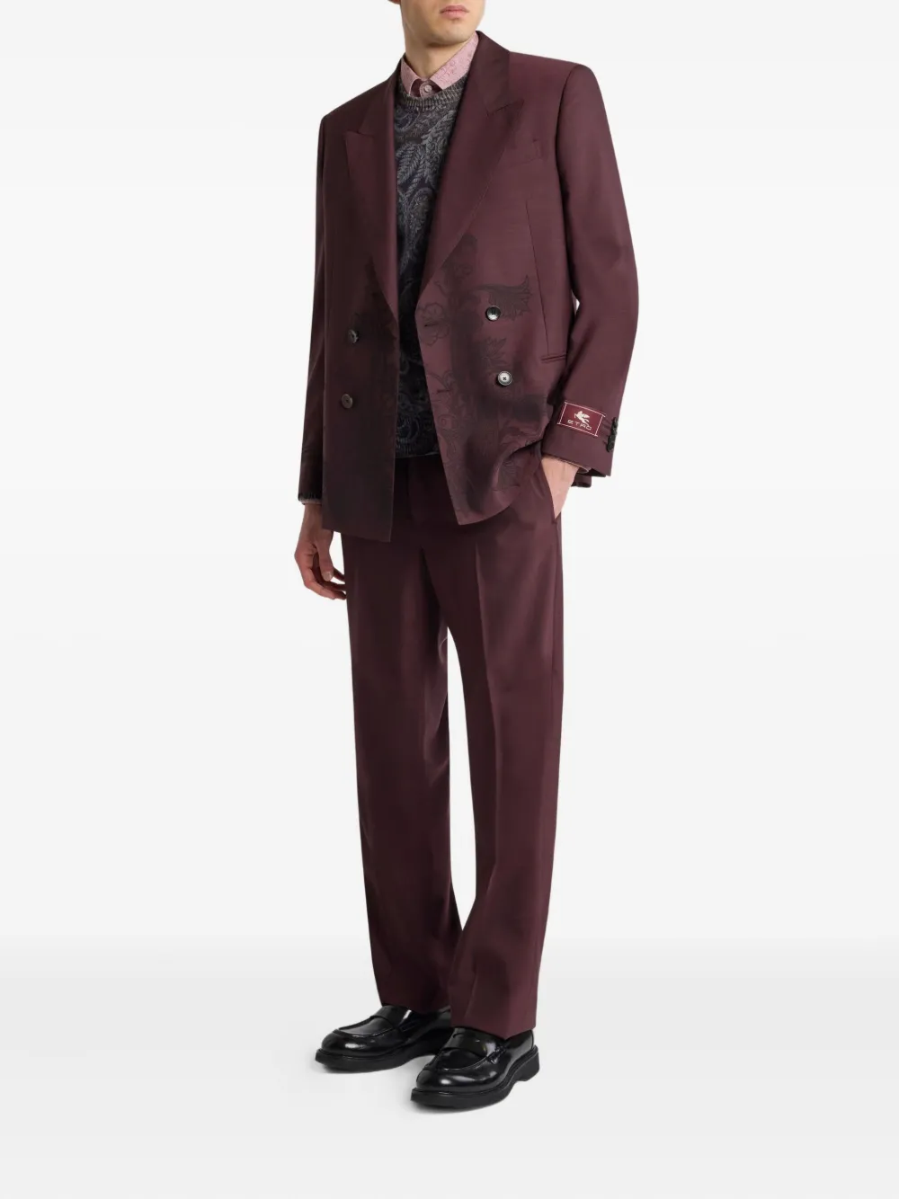 ETRO Overhemd met bloemen-jacquard en knopen - Roze