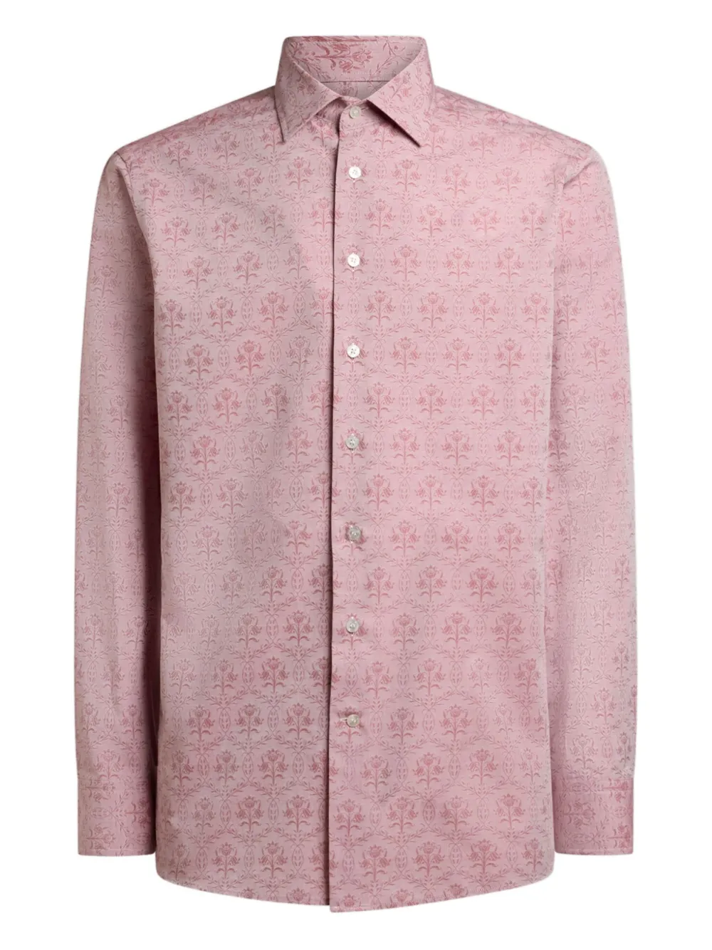 ETRO jacquard floral buttoned shirt | Pink | Image 1