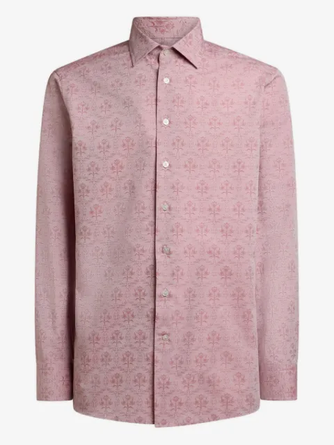 ETRO jacquard floral buttoned shirt