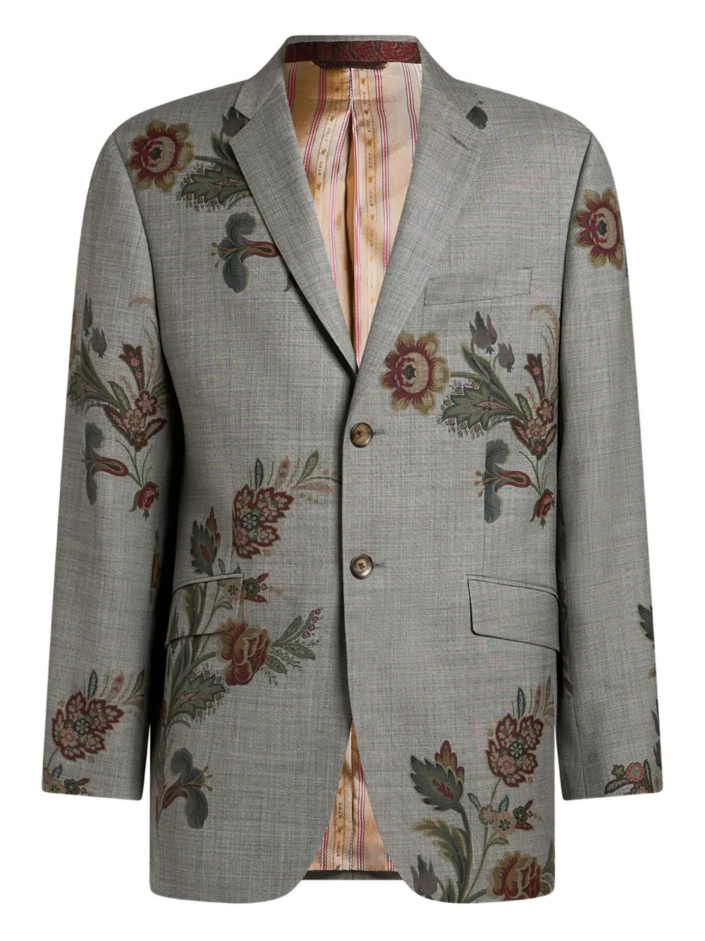 ETRO veste à fleurs | gris | Image 1