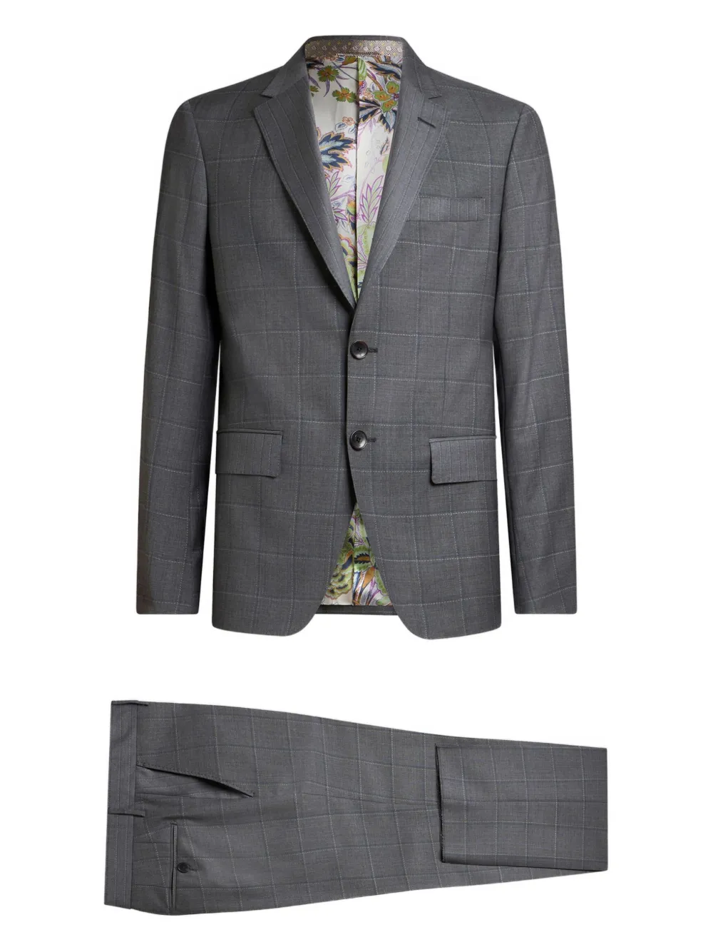 ETRO checked-pattern suit | Grey | Image 1