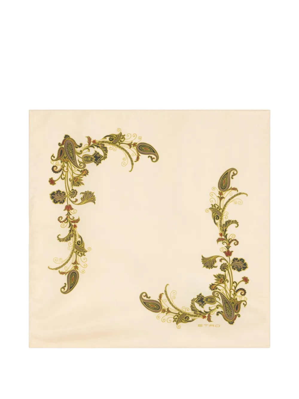 Etro Paisley-print Pocket Square In Neutral