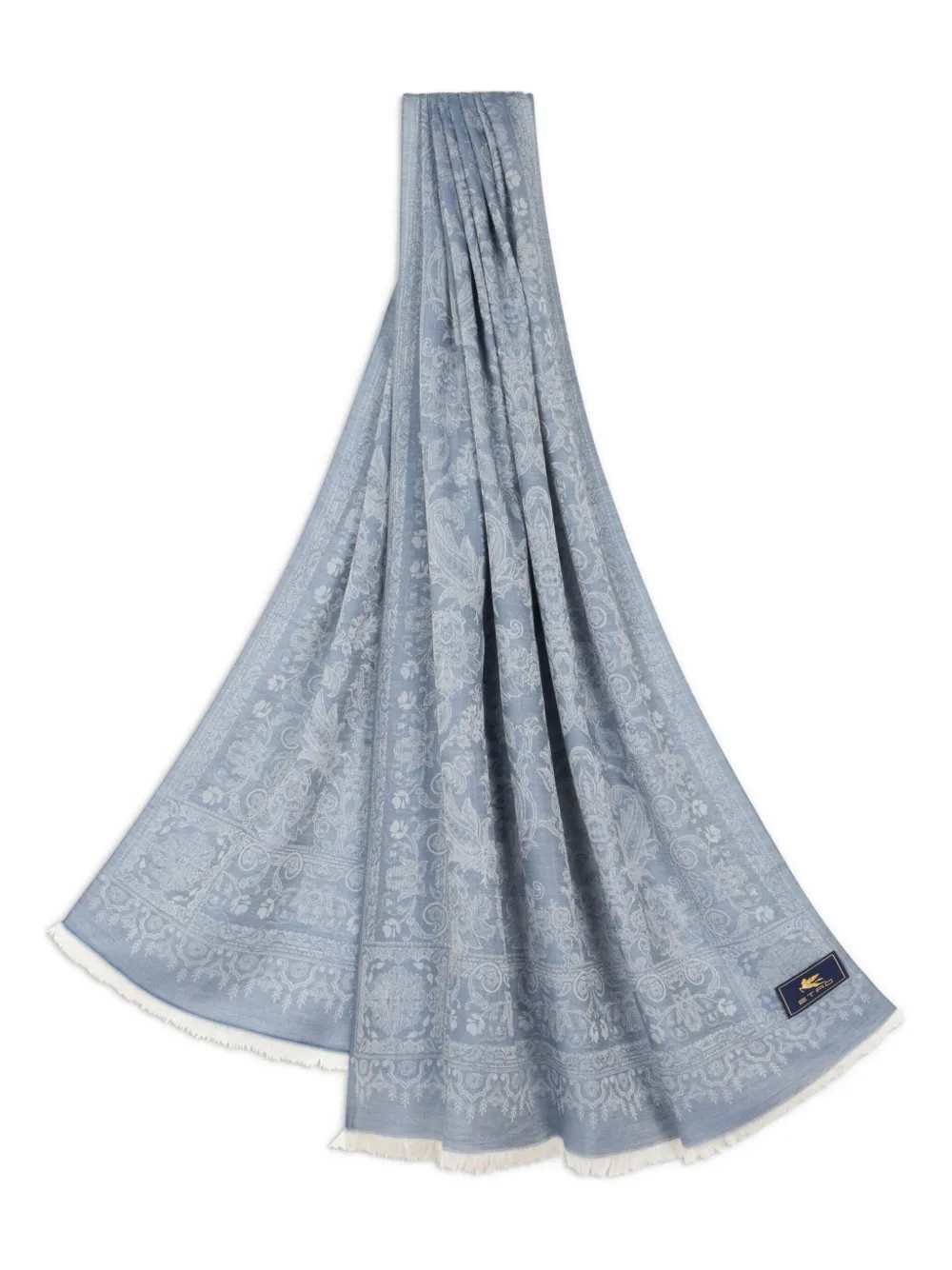 ETRO Sjaal met paisley-jacquard Blauw