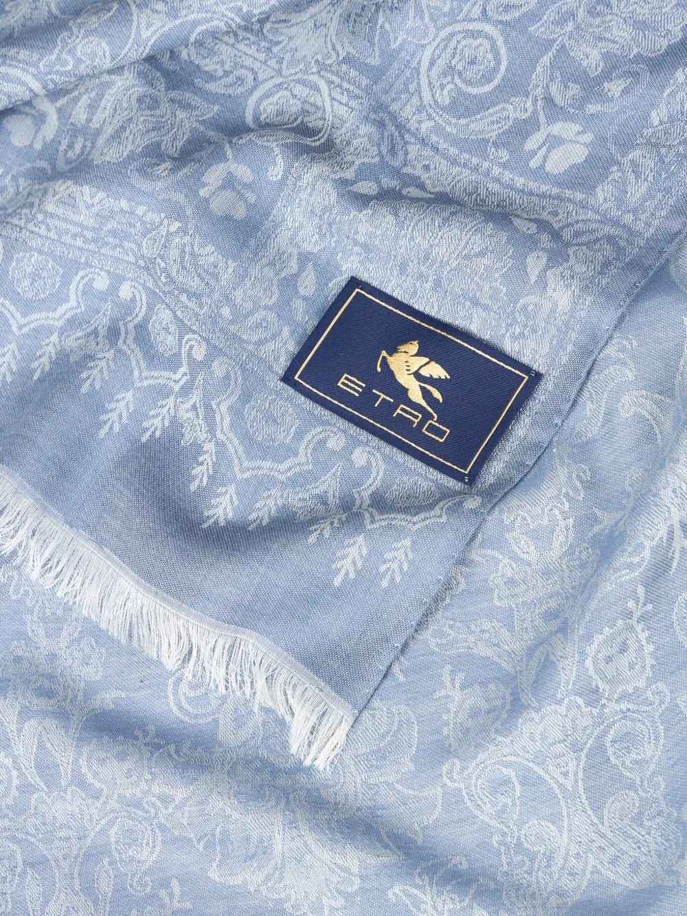 ETRO Sjaal met paisley-jacquard Blauw