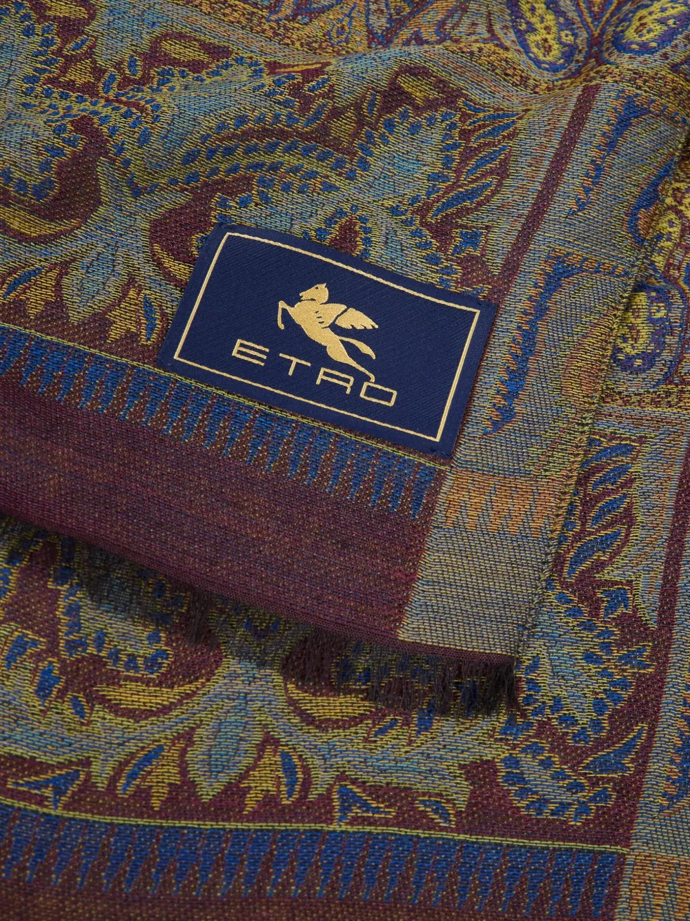 ETRO Sjaal met paisley jacquard Groen