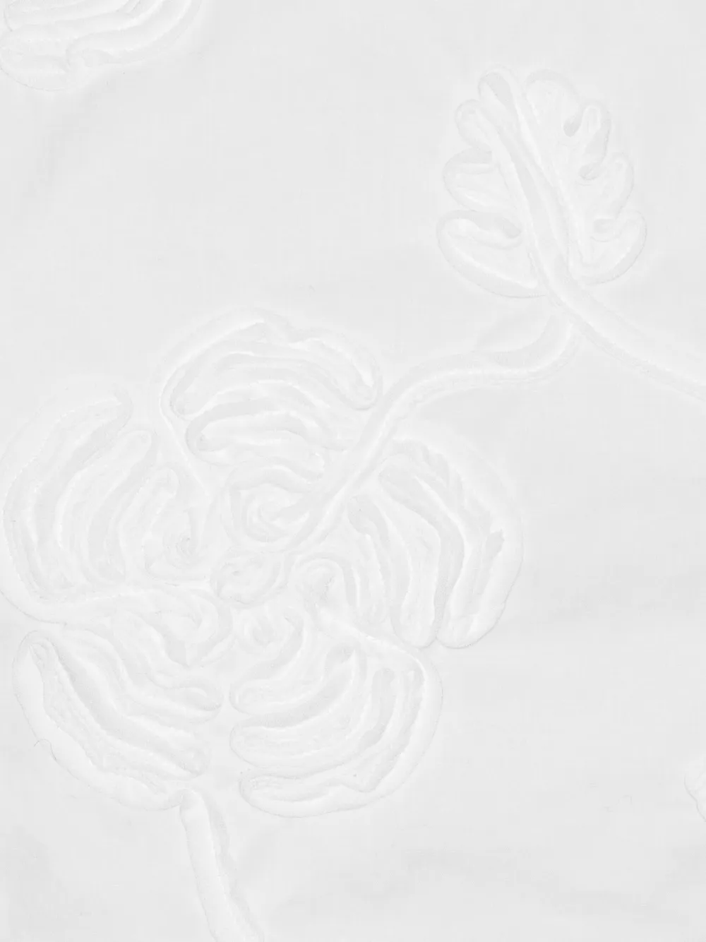 ROTATE BIRGER CHRISTENSEN puff-sleeve floral-embroidered top Wit