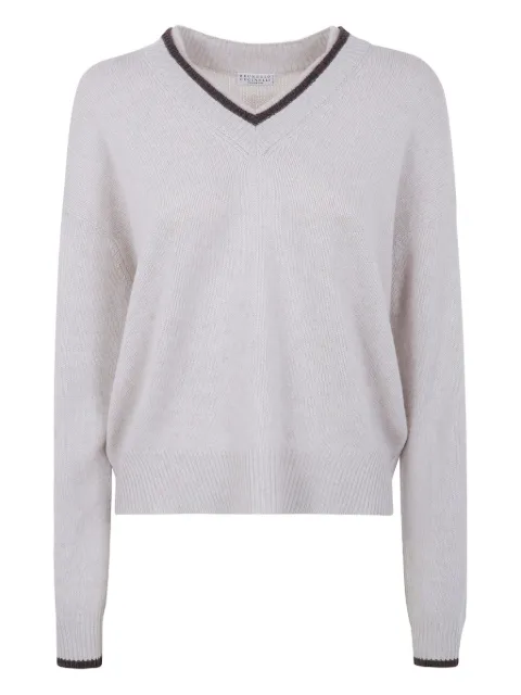 Brunello Cucinelli v-neck cashmere sweater