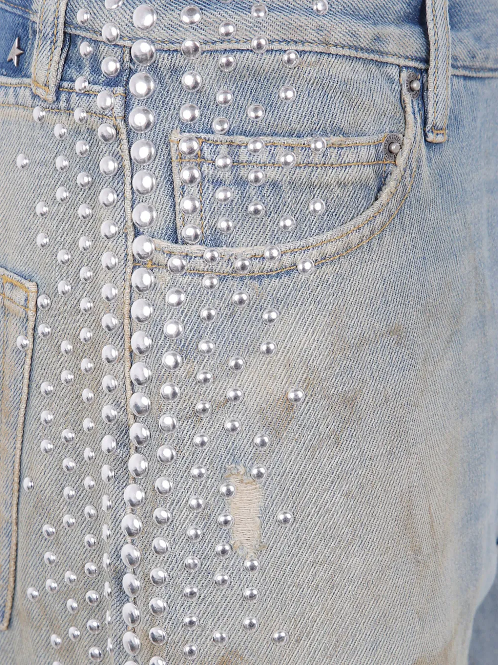 Golden Goose distressed-effect jeans Blauw
