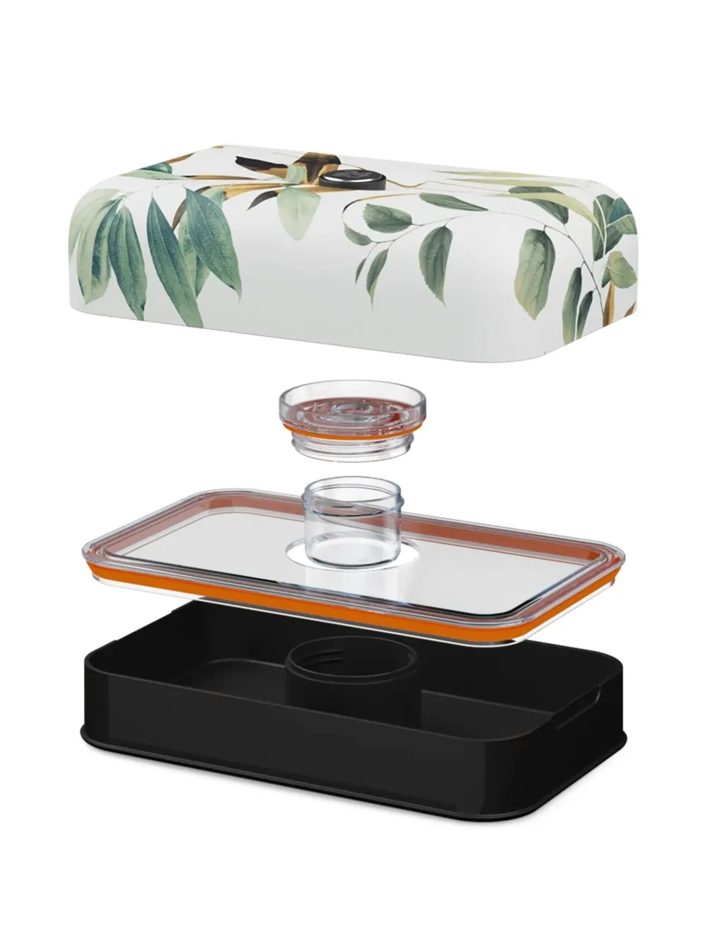 24bottles leaf-print lunchbox (14cm x 23cm) | Tableware | Image 2
