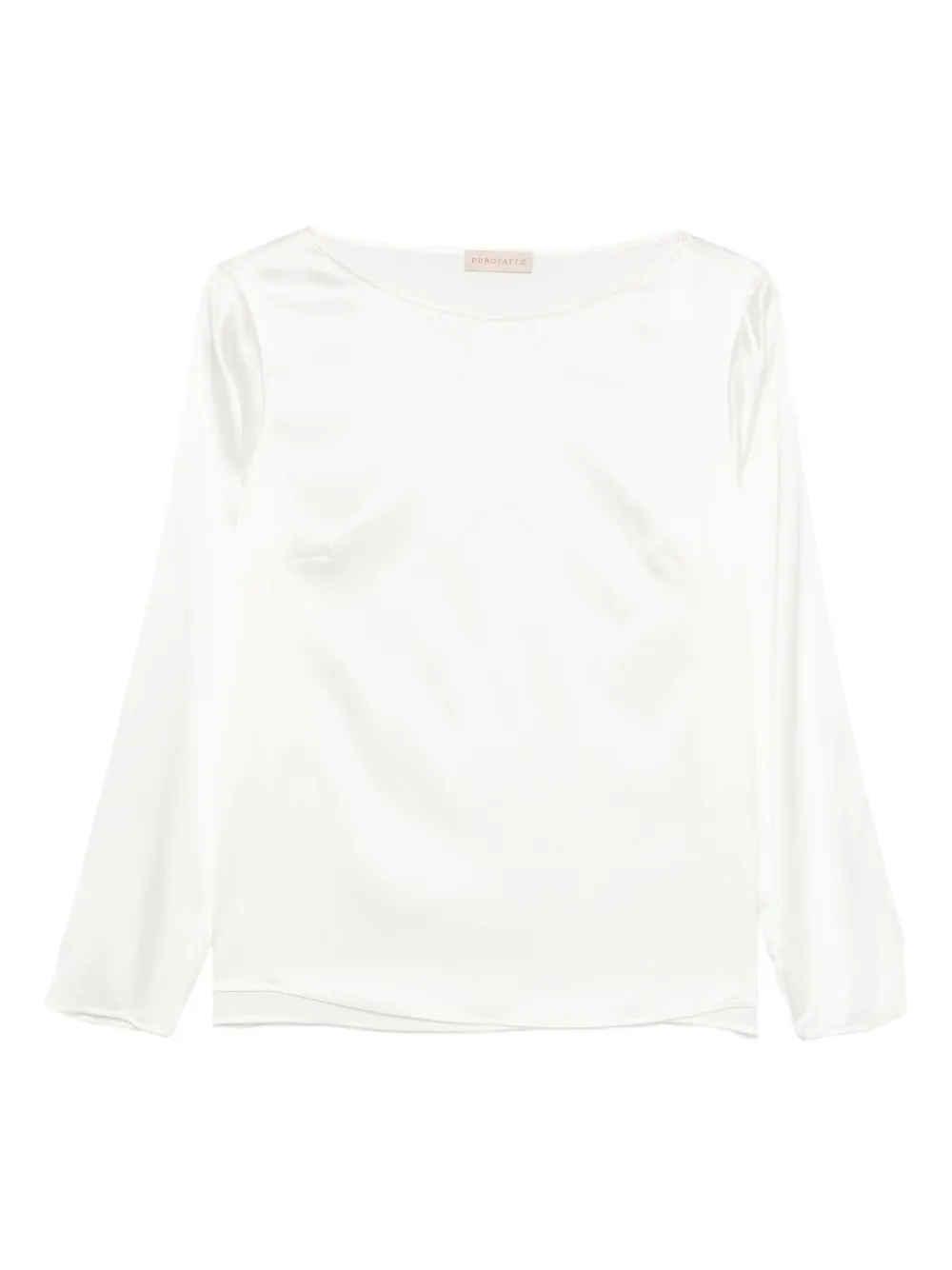 Purotatto long-sleeve blouse - Bianco