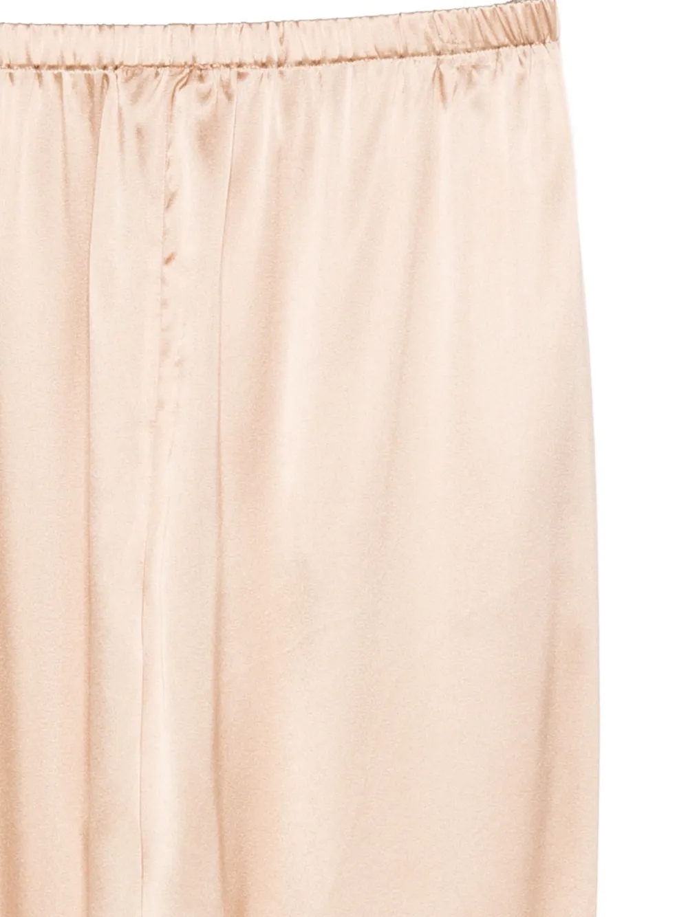 Purotatto Broek met elastische tailleband Beige