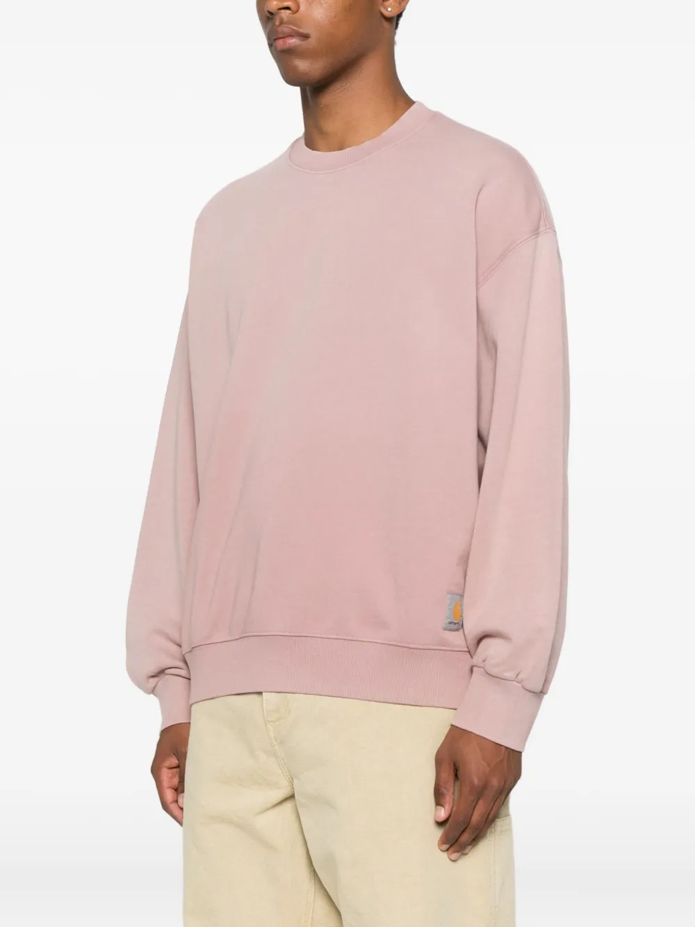 Carhartt WIP Hudson katoenen sweater met ronde hals Roze