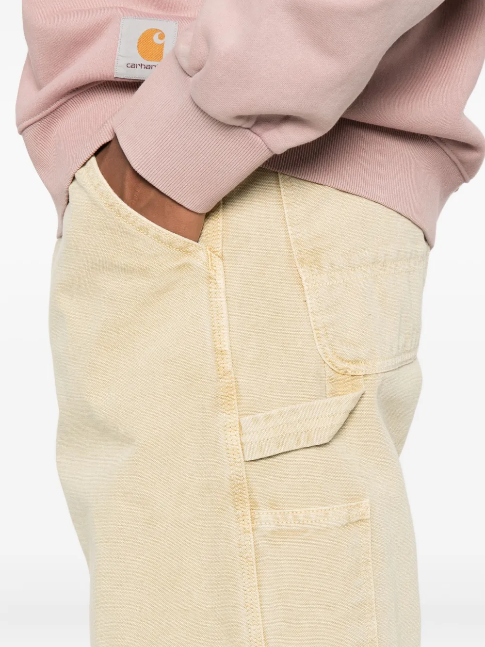 Carhartt WIP Landon cargo broek met dubbele zak Beige