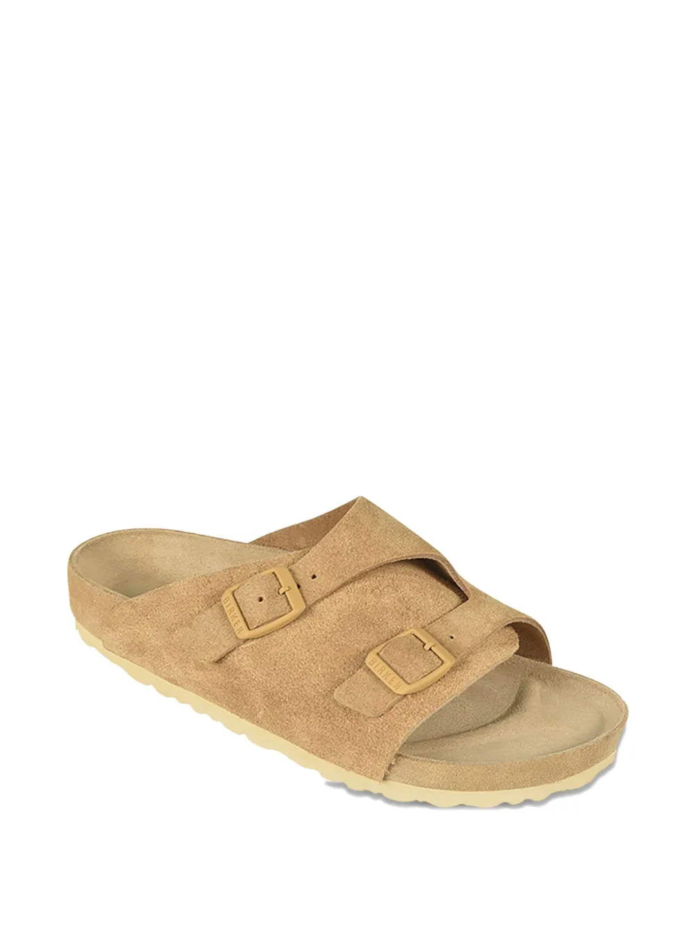 Birkenstock Zurich double-buckle suede sandals Neutrals