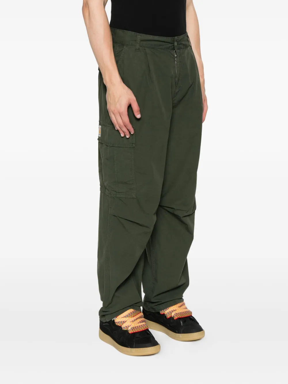 Carhartt WIP Broek met cargo zak Groen