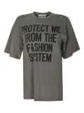 Moschino letter-print T-shirt - Grey