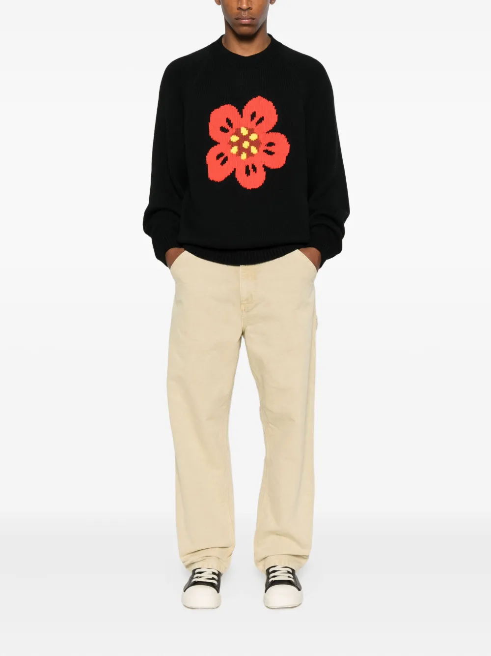 Kenzo Boke Flower trui Zwart