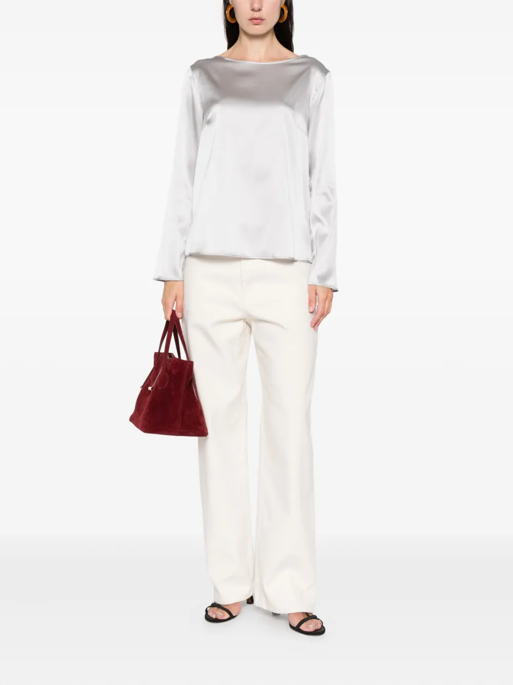 Purotatto long-sleeve blouse - Grijs