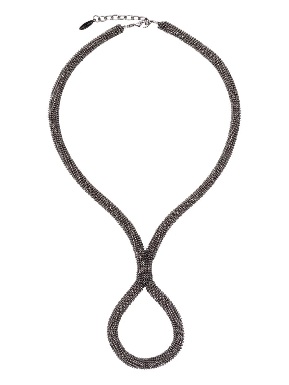 Brunello Cucinelli Beaded Necklace In Black