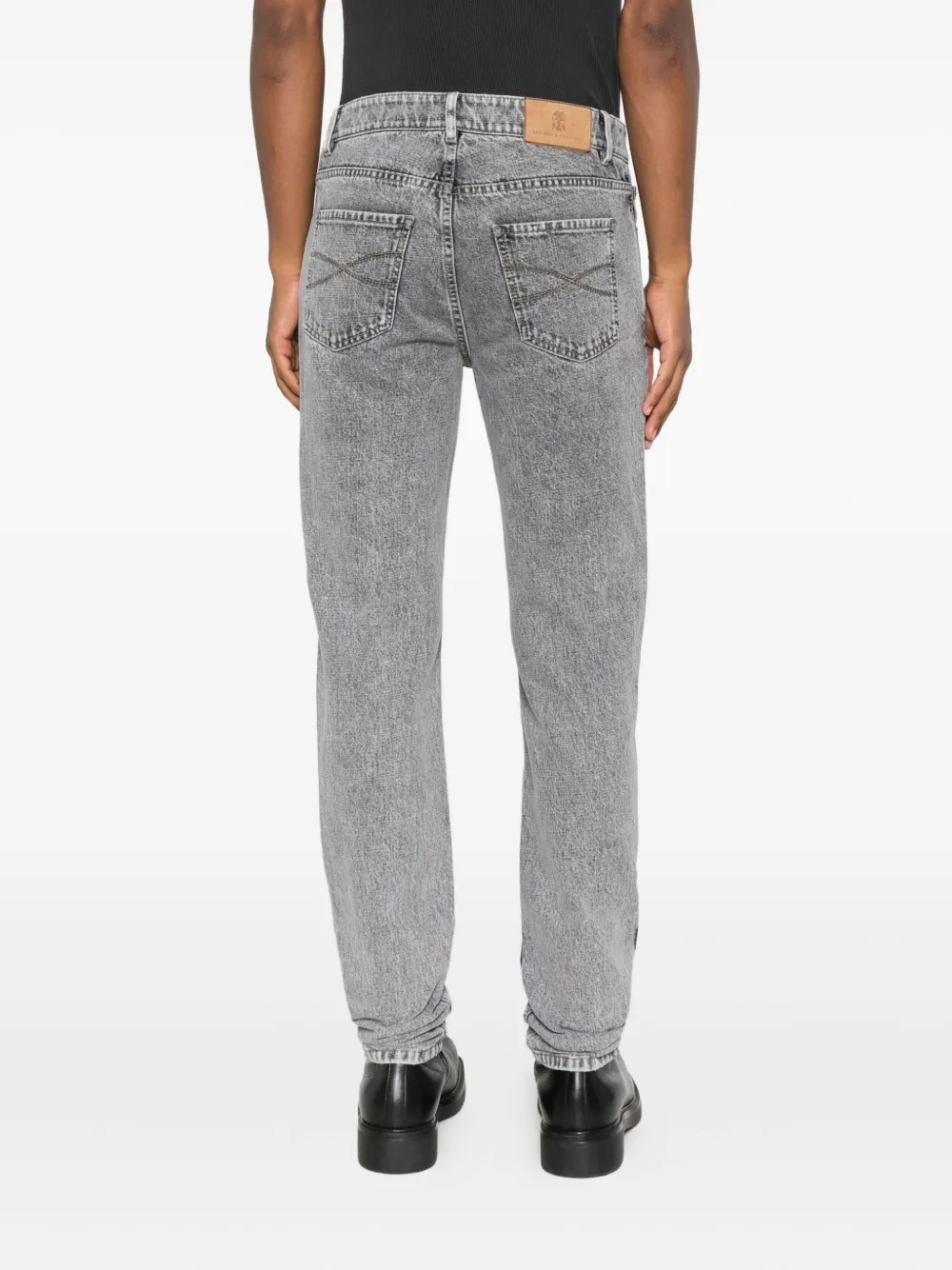 Brunello Cucinelli stonewash jeans Grijs