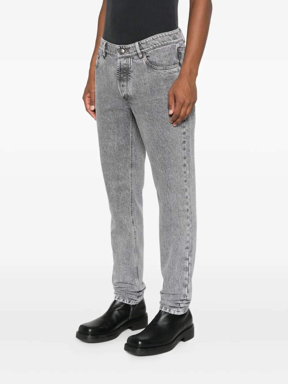Brunello Cucinelli stonewash jeans Grijs