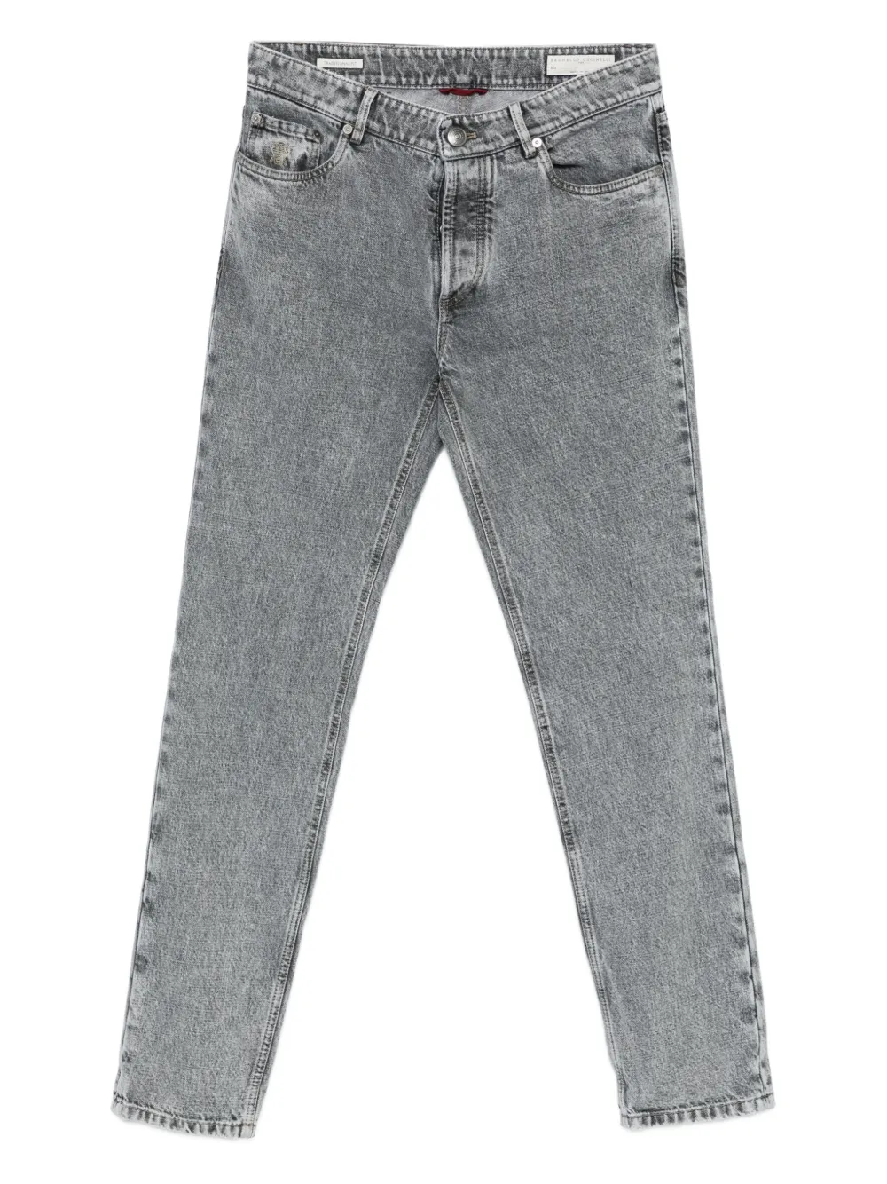 Brunello Cucinelli stonewash jeans Grijs