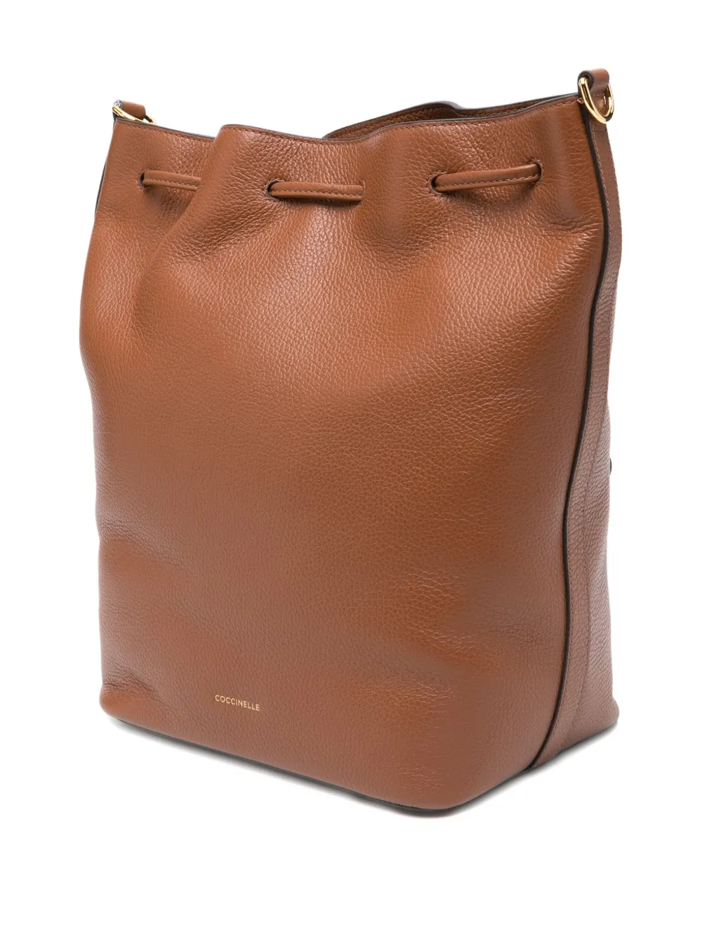 Coccinelle medium Beat Generation drawstring bucket bag Bruin