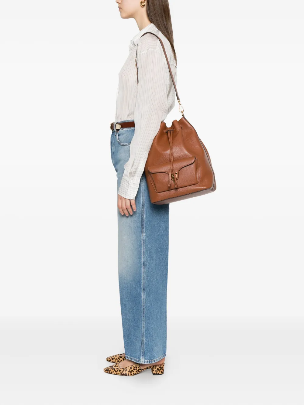 Coccinelle medium Beat Generation drawstring bucket bag | Image 2