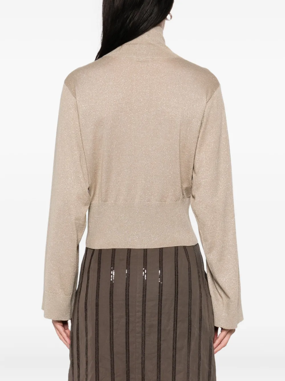 Brunello Cucinelli zip-fastening cardigan Beige