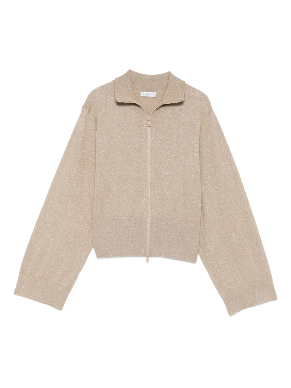 Brunello Cucinelli zip-fastening cardigan Beige