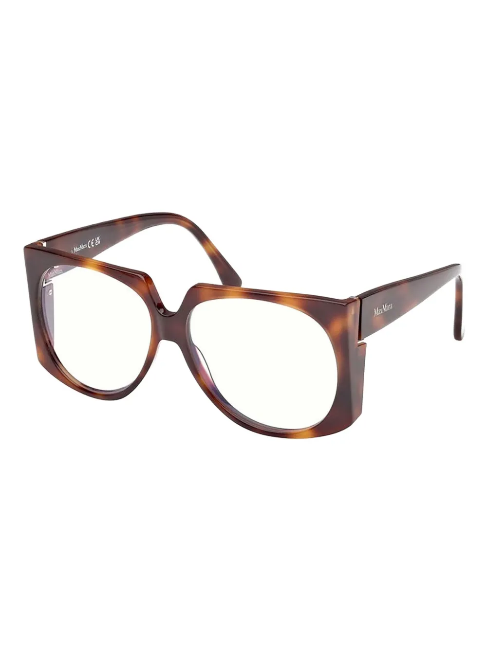 Max Mara Eyewear Geometric-framed Glasses In Brown