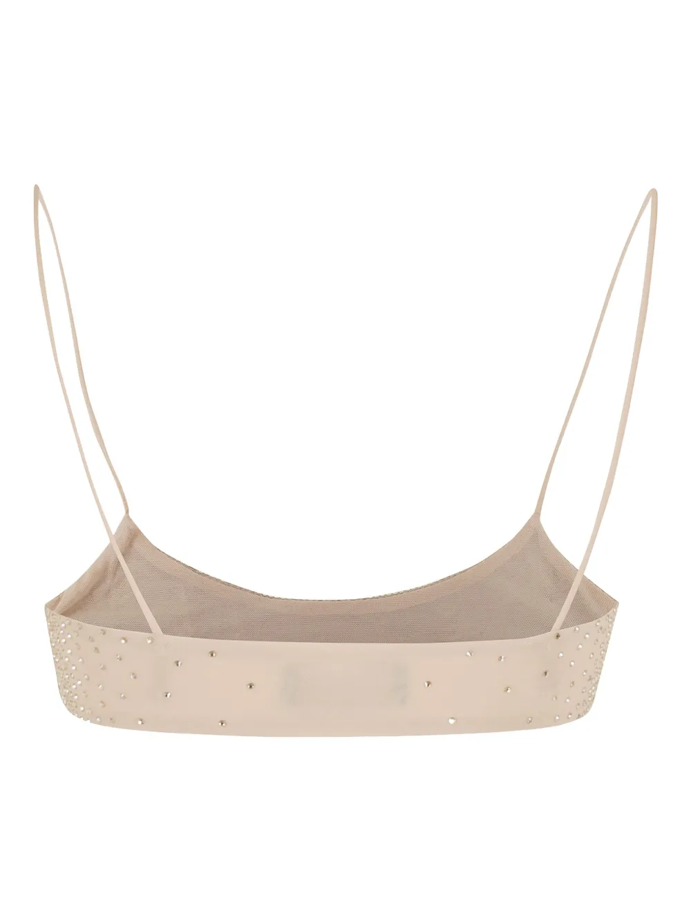 THE ANDAMANE Inga bralette verfraaid met kristallen Beige